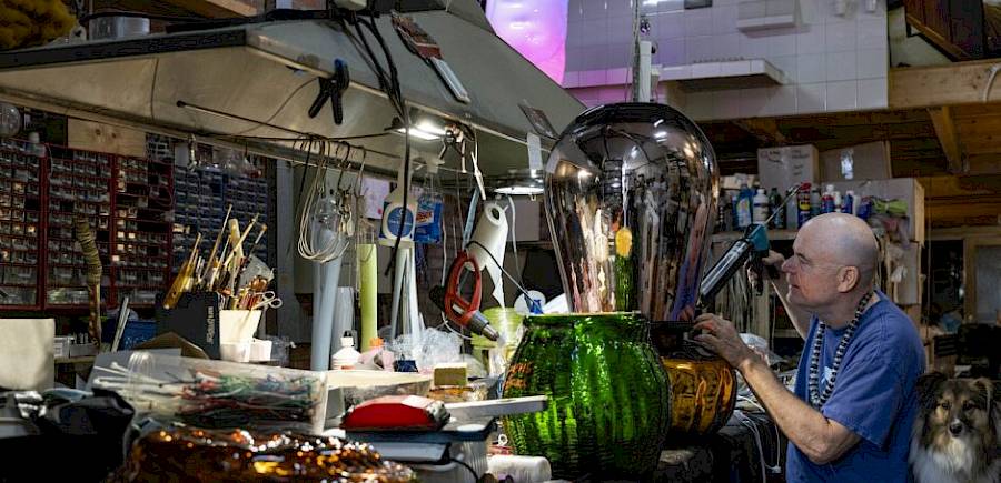 Kunst bij de koffie - Groen glas/hergebruik